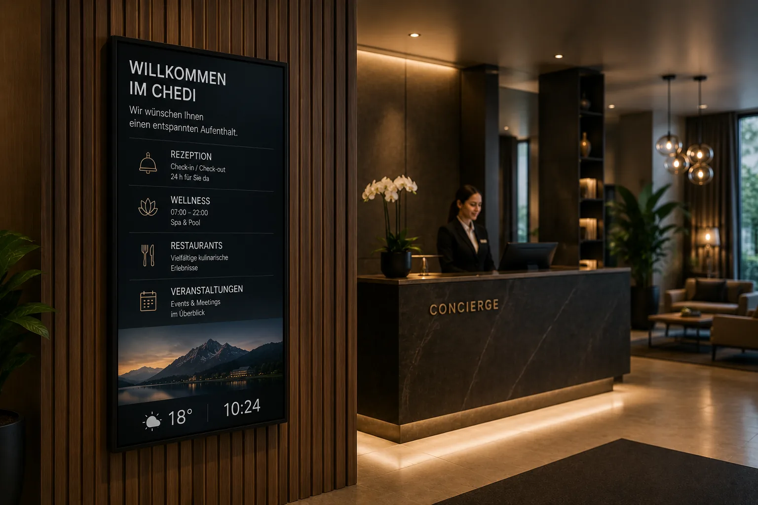 Hotels & Empfang